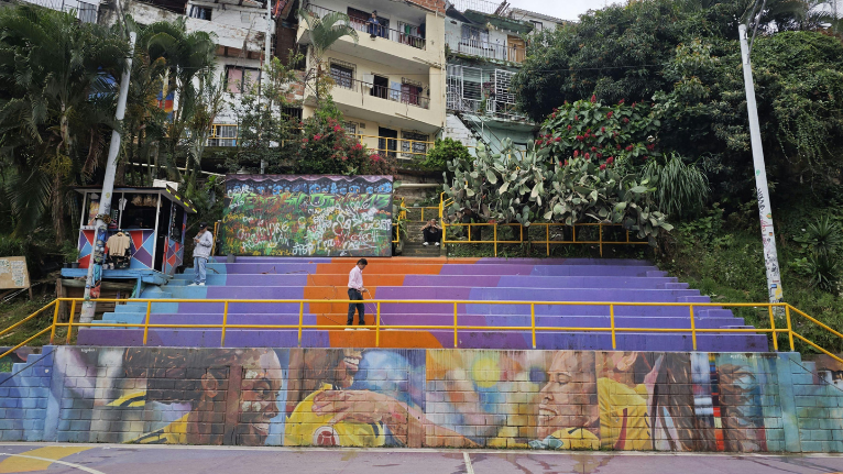 graffiti à Communa 13 à Medellin en Colombie